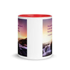 1 Corinthians 2:5 Bible Verse, power of God White Ceramic Mug with Color Inside