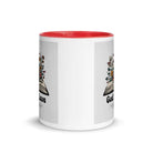 1 John 4:8 Bible Verse, God is Love White Ceramic Mug with Color Inside