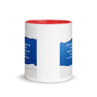 Galatians 6:9 Bible Verse, we will reap White Ceramic Mug with Color Inside