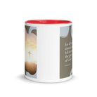 Romans 3:23 Bible Verse, the glory White Ceramic Mug with Color Inside