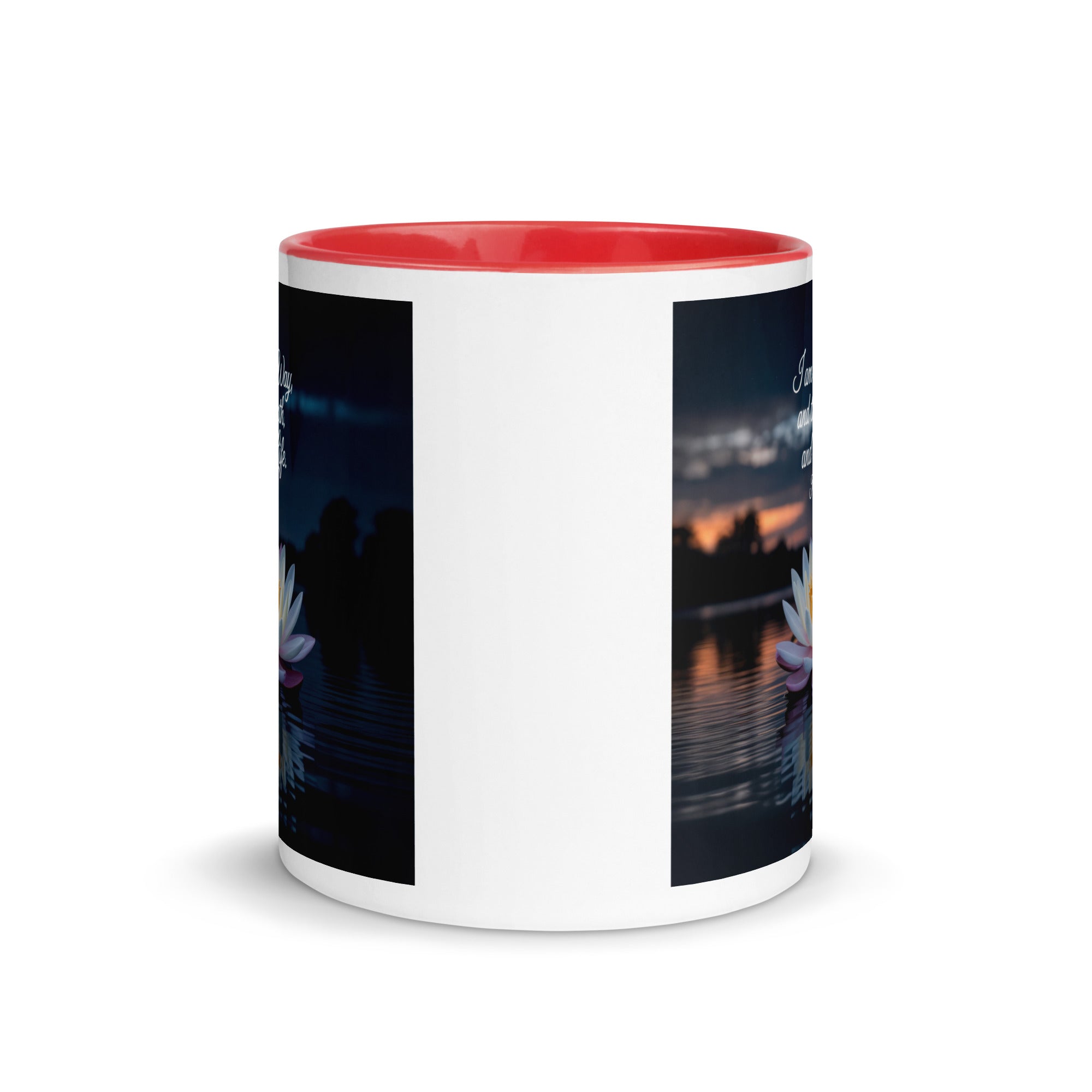 John 14:6 Bible Verse The Father White Ceramic Mug with Color Inside