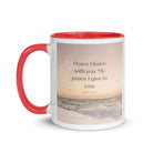 John 14:27 Bible Verse, not as the White Ceramic Mug with Color Inside