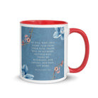 Revelation 21:4 Bible Verse, every tear White Ceramic Mug with Color Inside Red 11 oz