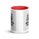 1 John 4:8 Bible Verse, God is Love White Ceramic Mug with Color Inside