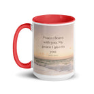 John 14:27 Bible Verse, not as the White Ceramic Mug with Color Inside