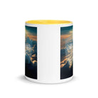 Ephesians 6:10 Bible Verse, be strong in the Lord White Ceramic Mug with Color Inside