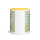 Psalm 23:4 Bible Verse, fear no evil White Ceramic Mug with Color Inside