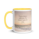 John 14:27 Bible Verse, not as the White Ceramic Mug with Color Inside