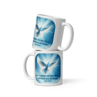 John 14:26 Bible Verse, Holy Spirit Dove White Glossy Mug 11 oz