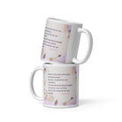 Isaiah 53:5 Bible Verse, by his wounds White Glossy Mug 11 oz