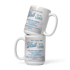 Isaiah 40:31 Bible Verse, Wings like Eagles White Glossy Mug 15 oz
