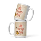 Exodus 15:2 Bible Verse, The LORD is my strength White Glossy Mug 15 oz