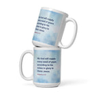 Philippians 4:19 Bible Verse, God will supply White Glossy Mug 15 oz