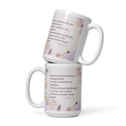 Isaiah 53:5 Bible Verse, by his wounds White Glossy Mug 15 oz