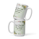 John 14:27 Bible Verse, My peace White Glossy Mug 15 oz