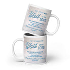 Isaiah 40:31 Bible Verse, Wings like Eagles White Glossy Mug 20 oz