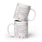 Isaiah 53:5 Bible Verse, by his wounds White Glossy Mug 20 oz