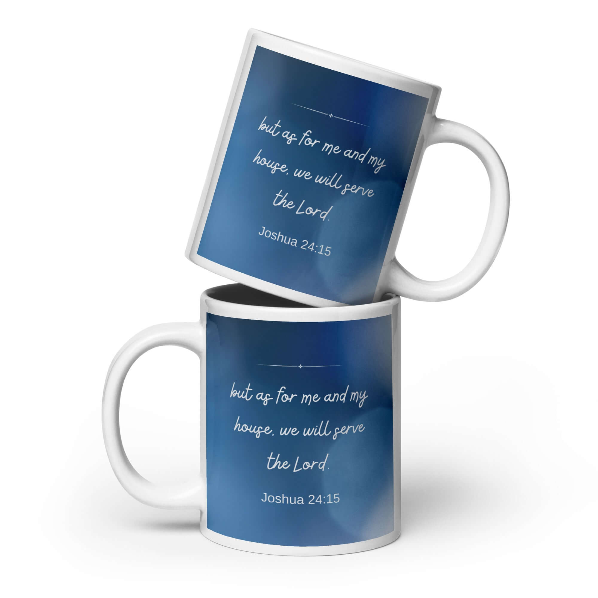 Joshua 24:15 Bible Verse, choose today White Glossy Mug 20 oz