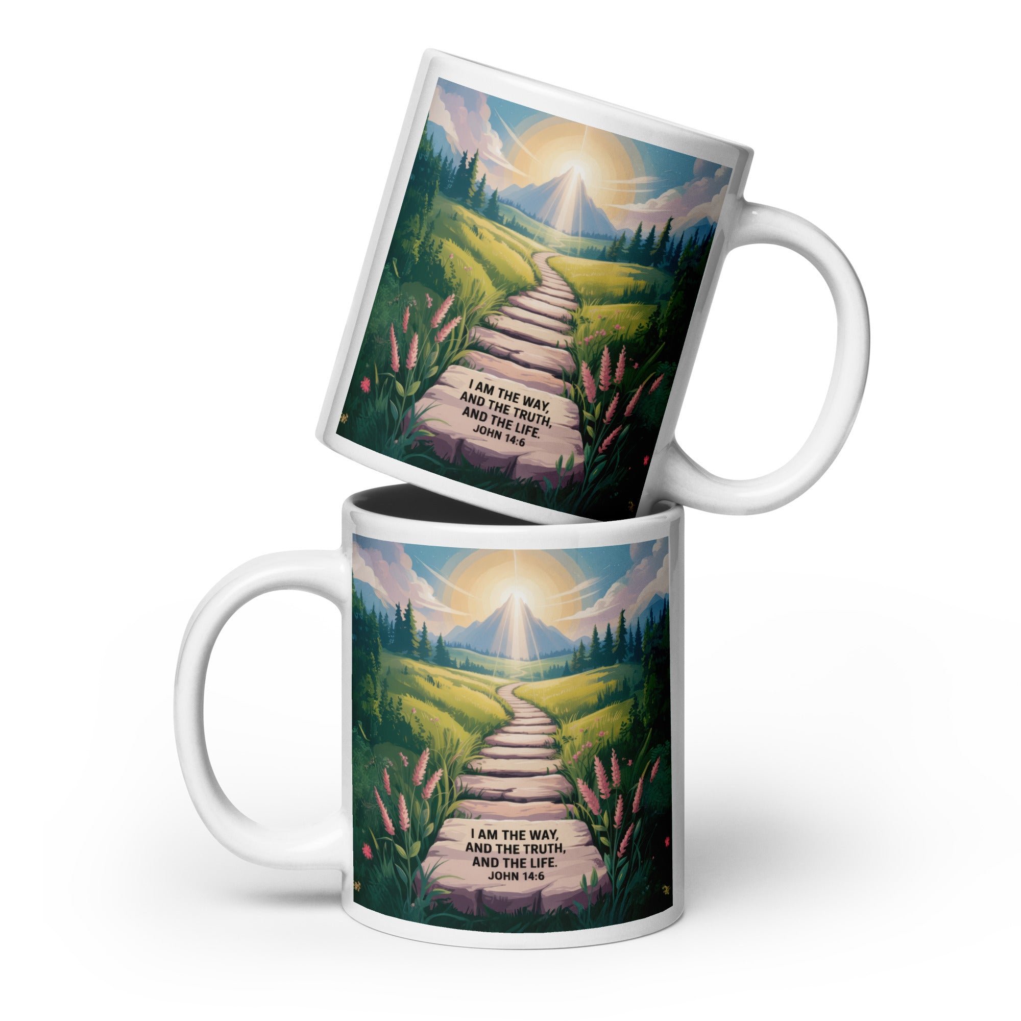 John 14:6 Bible Verse The Truth White Glossy Mug 20 oz