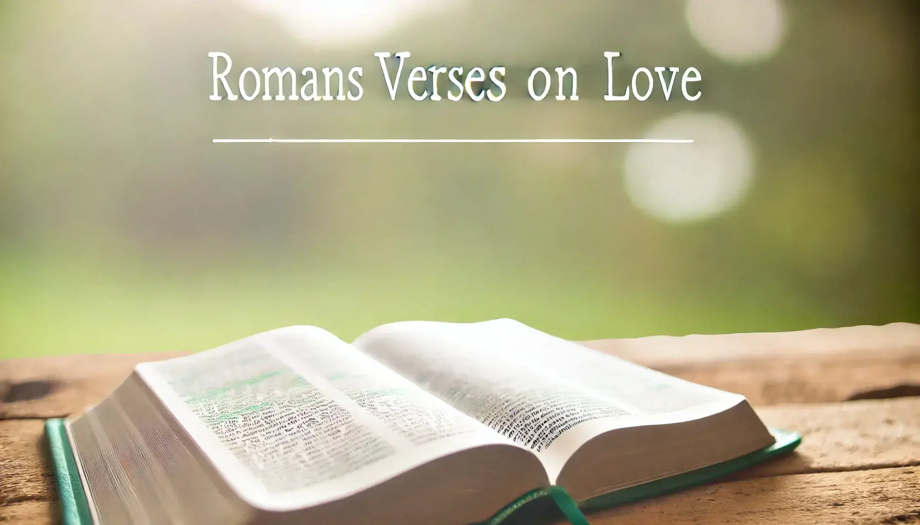 Romans Verses About Love: A Study of God’s Love Through the Apostle Paul