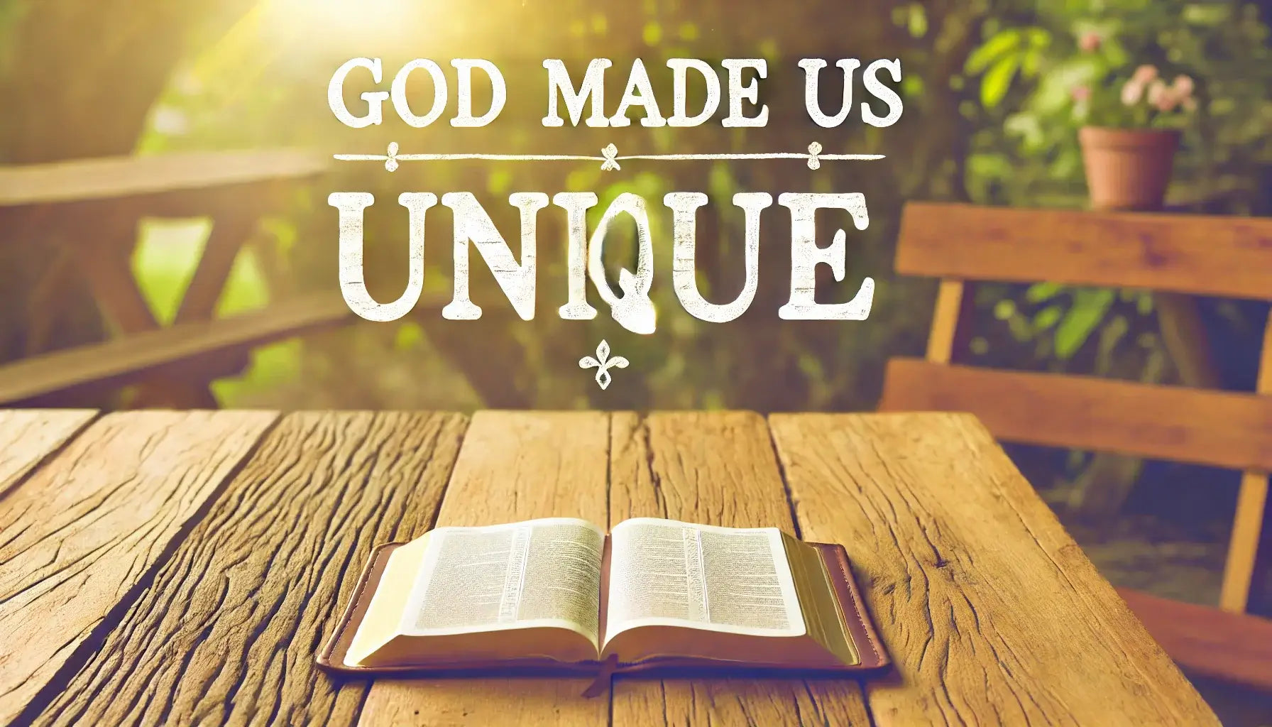 Bible Verses About How God Made Us Unique