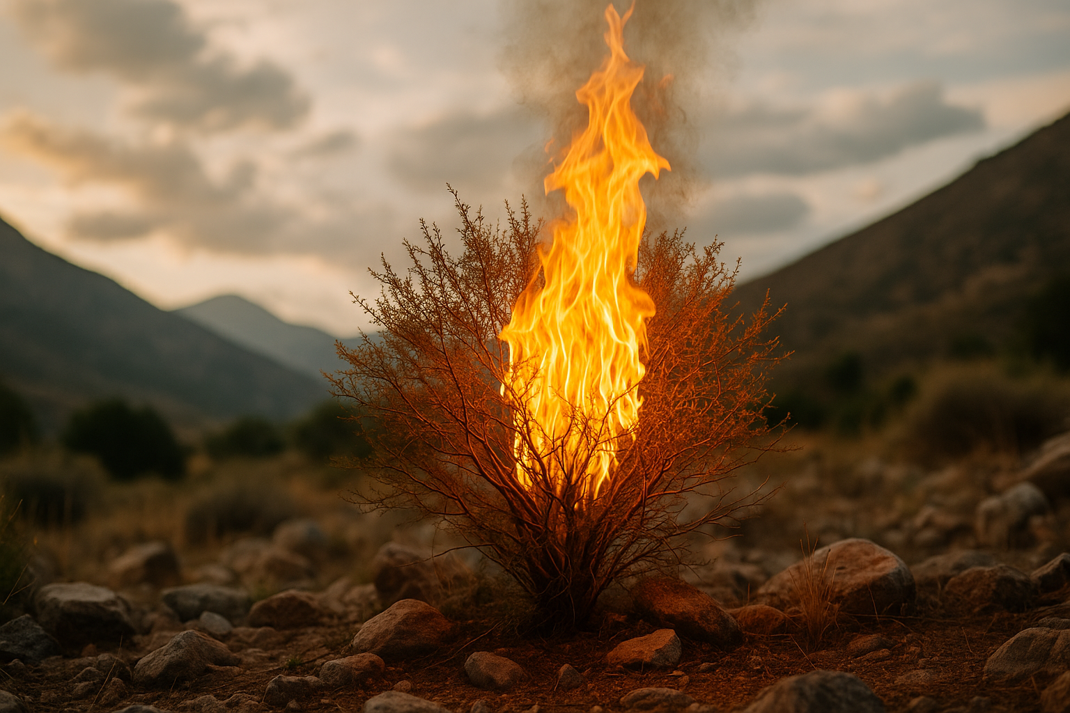The Burning Bush: God’s Voice in the Flames