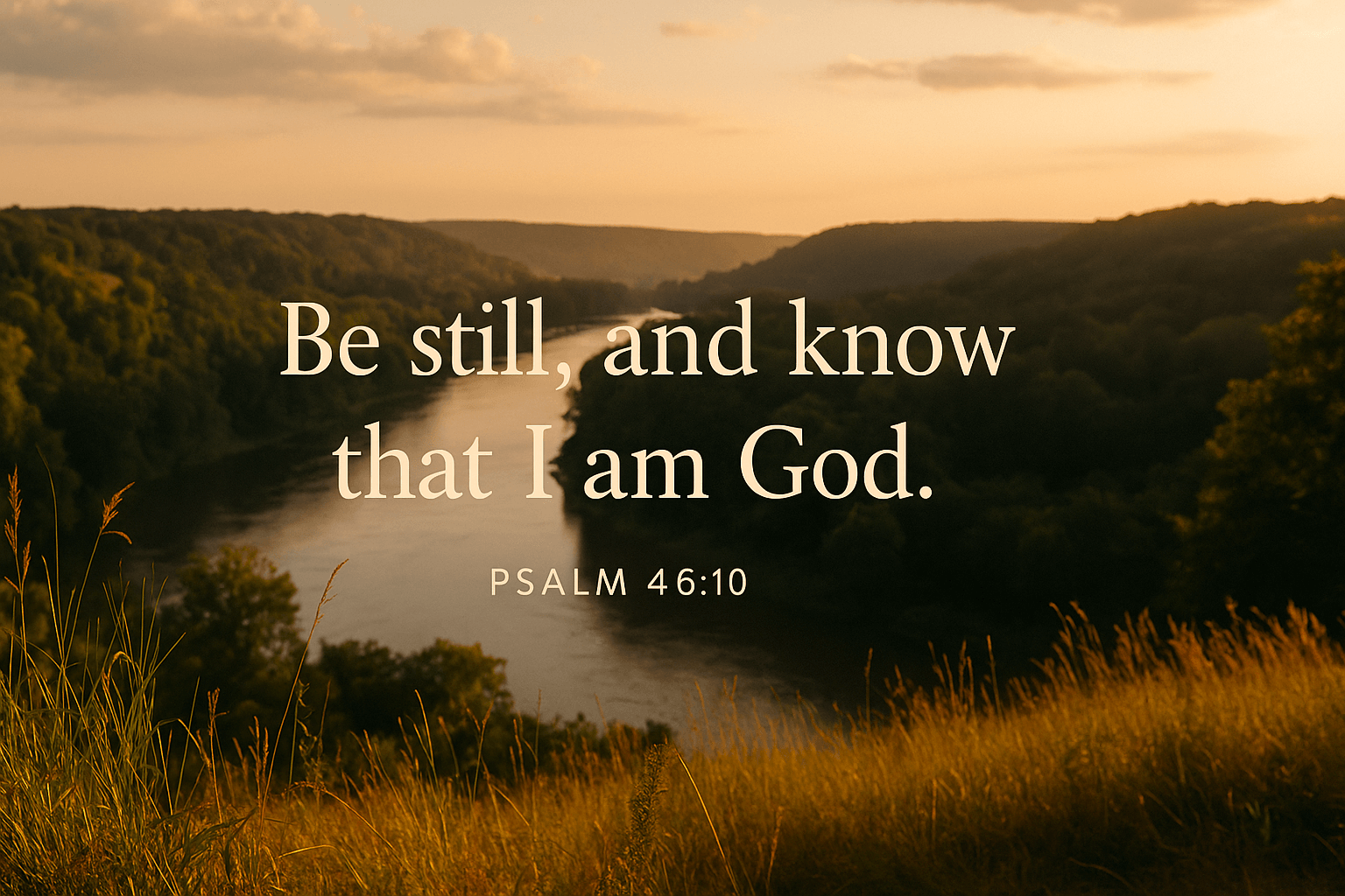 Be Still and Know That I Am God: What It Means and Why It Matters