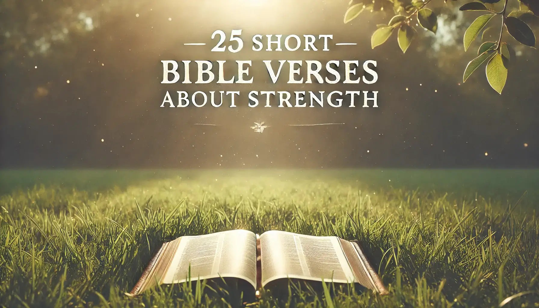 25 Short Bible Verses About Strength