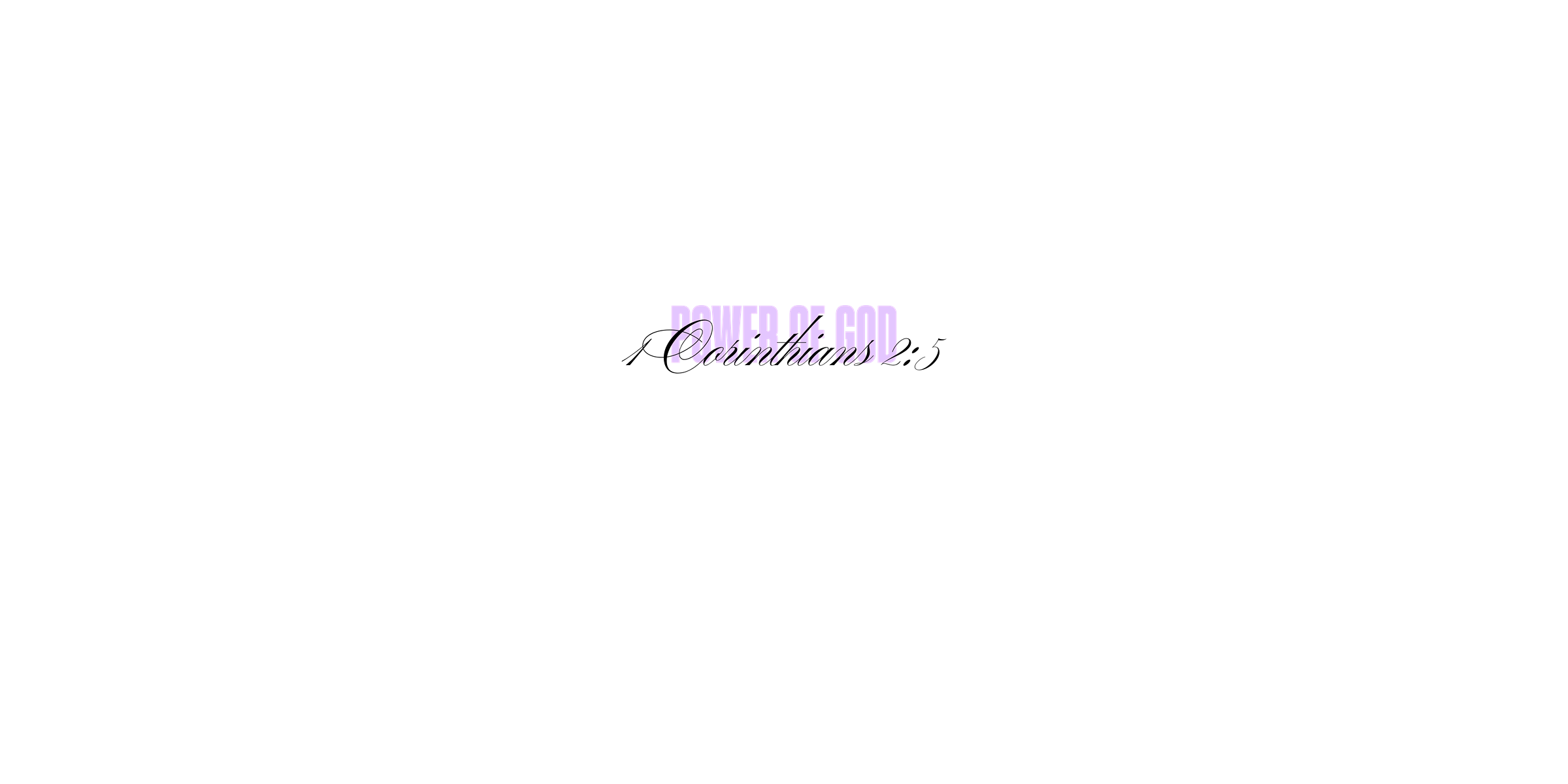 1 Corinthians 2:5 - power of God