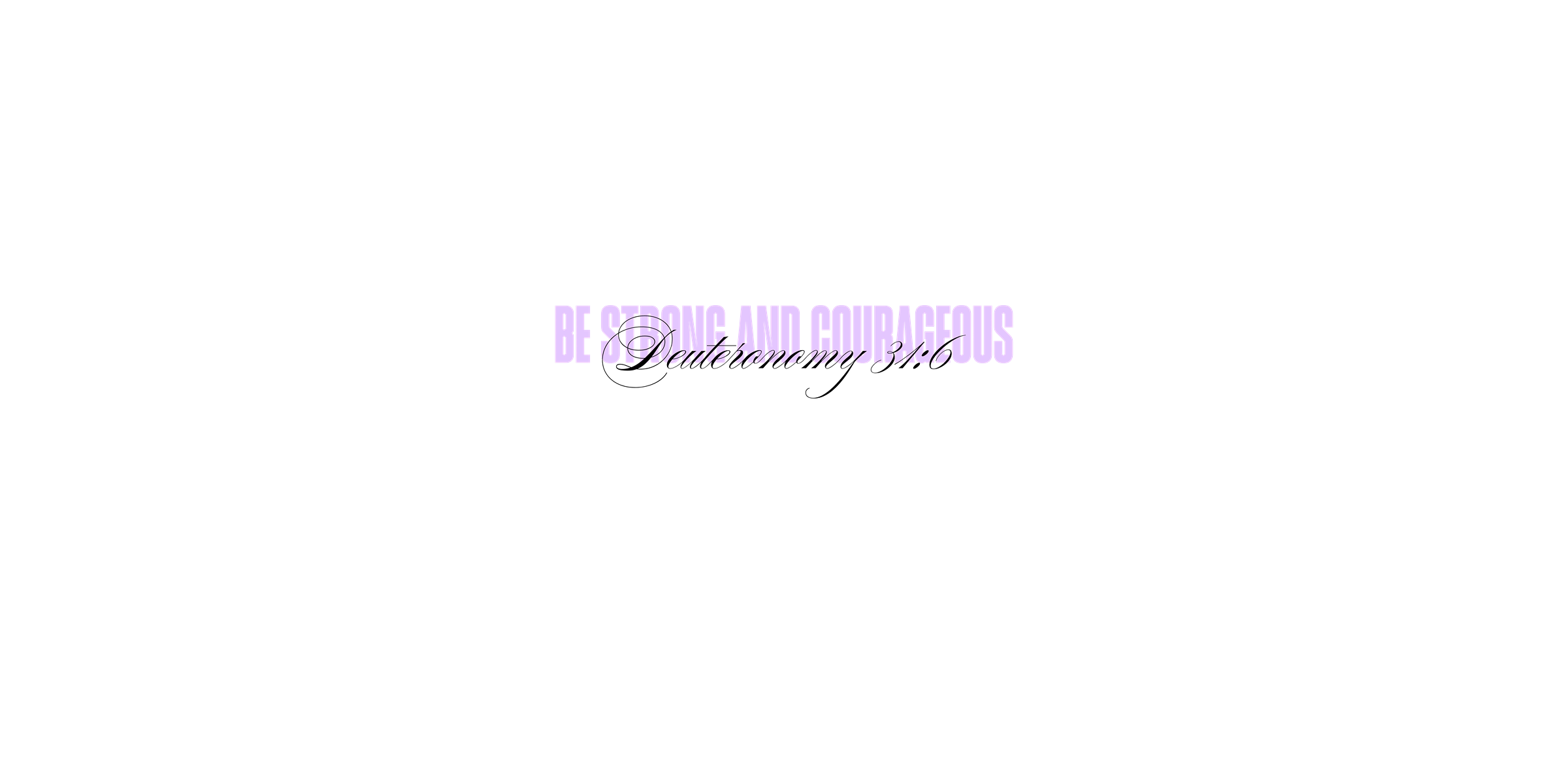 Deuteronomy 31:6 - Be Strong and Courageous