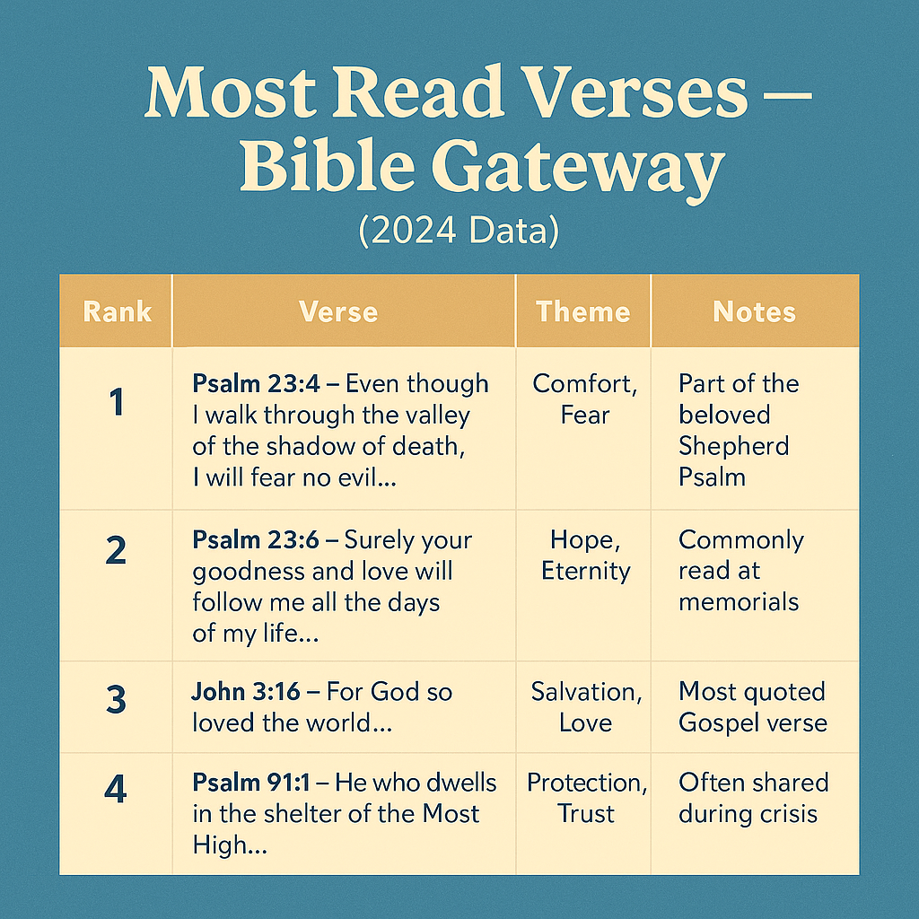 Most Read Verses