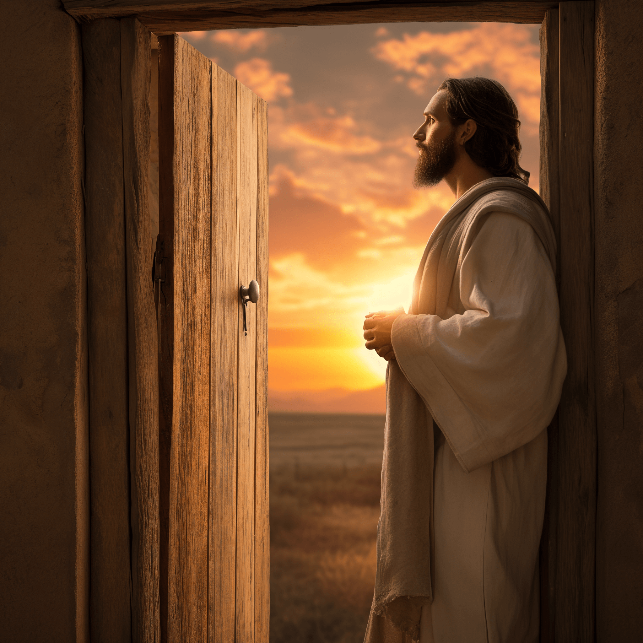 Jesus knocking on the door of your heart