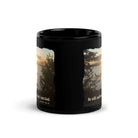 Psalm 46:10 Bible Verse, Sunset Glory Black Mug