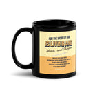 Heb 4:12 - Bible Verse, living and active Black Glossy Mug