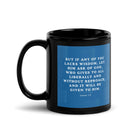 James 1:5 Bible Verse, gives to all Black Glossy Mug