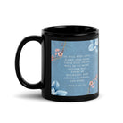 Revelation 21:4 Bible Verse, every tear Black Glossy Mug