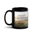John 14:26 Bible Verse in my name Black Glossy Mug 11 oz