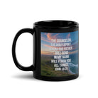 John 14:26 Bible Verse will teach Black Glossy Mug 11 oz
