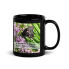 2 Cor. 5:17 Bible Verse, Butterfly Black Mug