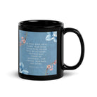 Revelation 21:4 Bible Verse, every tear Black Glossy Mug