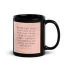 Revelation 21:4 Bible Verse, their eyes Black Glossy Mug