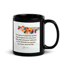 John 3:16 Bible Verse, He gave His Son Black Glossy Mug