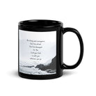 Joshua 1:9 Bible Verse, Do not be afraid Black Glossy Mug