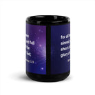 Romans 3:23 - Bible Verse, all have sinned Black Glossy Mug