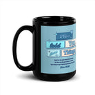 John 16:33 - Bible Verse, in me you may have peace Black Glossy Mug