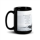 Joshua 1:9 Bible Verse, Do not be afraid Black Glossy Mug