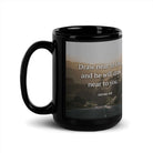 James 4:8 Bible Verse, Cleanse your Black Glossy Mug