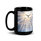John 14:26 Bible Verse Father Black Glossy Mug 15 oz