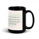 Galatians 6:9 - Bible Verse, not be weary Black Glossy Mug