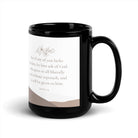 James 1:5 Bible Verse, ask of God Black Glossy Mug